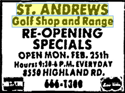 Mr. Vs Tees Driving Range - Aug 12 1984 (newer photo)